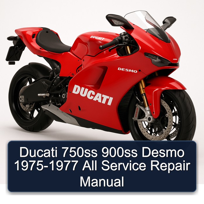 1975-1977 Ducati Desmo 750SS 900SS - All Service Repair Workshop Manual PDF