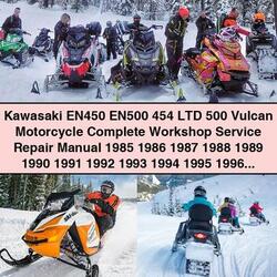1985-2004 Kawasaki Vulcan EN450 EN500 454 LTD 500 Motorcycle Service Repair Workshop Manual PDF