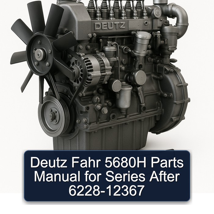 Deutz Series Manuals Fahr 5680H Parts After 6228-12367 Catalog PDF
