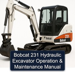 Bobcat 231 Hydraulic Excavator Operation Service Repair Workshop Manual PDF
