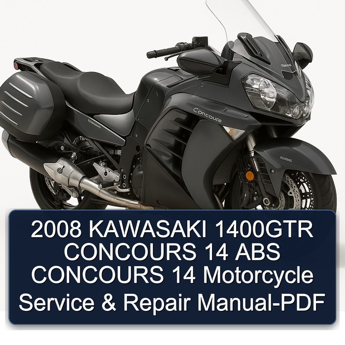 2008 Kawasaki Concours Models 1400GTR 14 ABS Motorcycle Service Repair Workshop Manual PDF