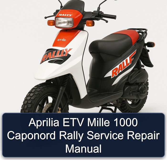 Aprilia Caponord ETV Mille 1000 Rally Service Repair Workshop Manual PDF