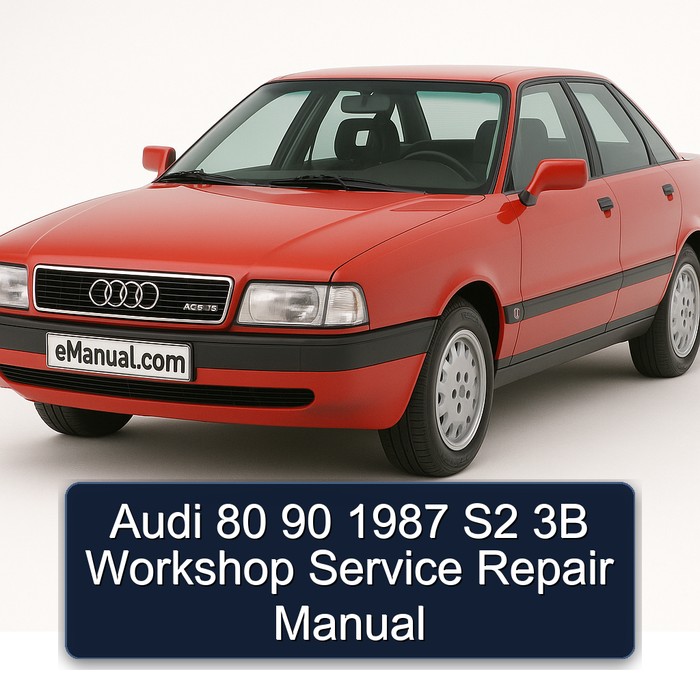 1987 Audi 90 80 S2 3B Service Repair Workshop Manual PDF