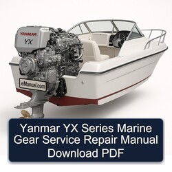 Yanmar YX Series Marine Gear Service Repair Workshop Manual PDF