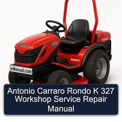 Antonio Carraro Rondo K 327 Service Repair Workshop Manual PDF