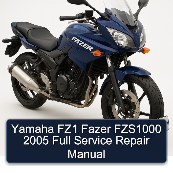 2005 Yamaha Fazer FZ1 FZS1000 Service Repair Workshop Manual PDF