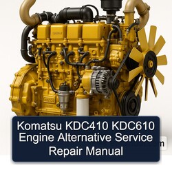 Komatsu KDC 410 KDC410 KDC610 Engine Alternative Service Repair Workshop Manual PDF