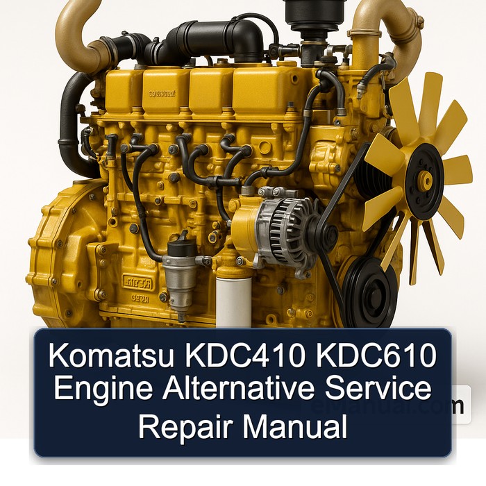Komatsu KDC 410 KDC410 KDC610 Engine Alternative Service Repair Workshop Manual PDF