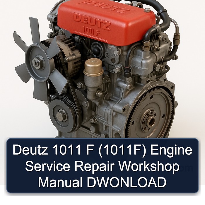 Deutz 1011 F (1011F) Engine Dwonload 1011F Service Repair Workshop Manual PDF