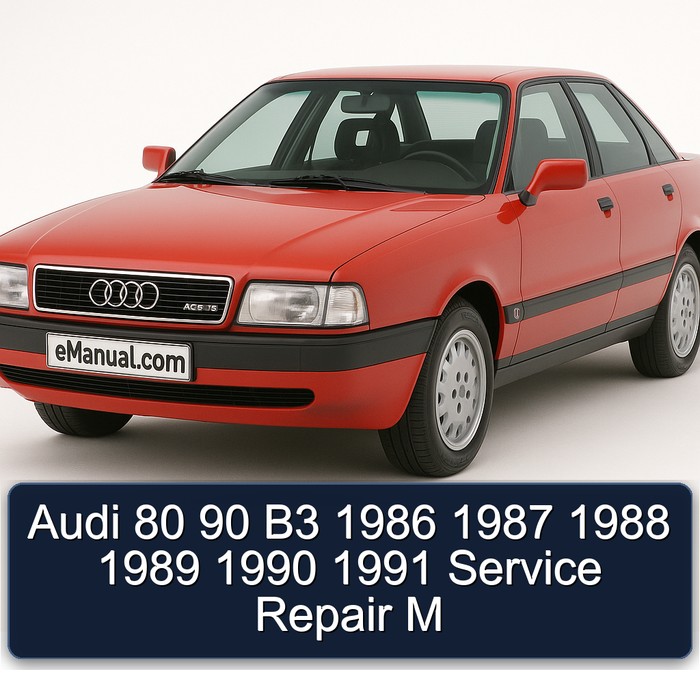 1986-1991 Audi 90 80 B3 M Service Repair Workshop Manual PDF