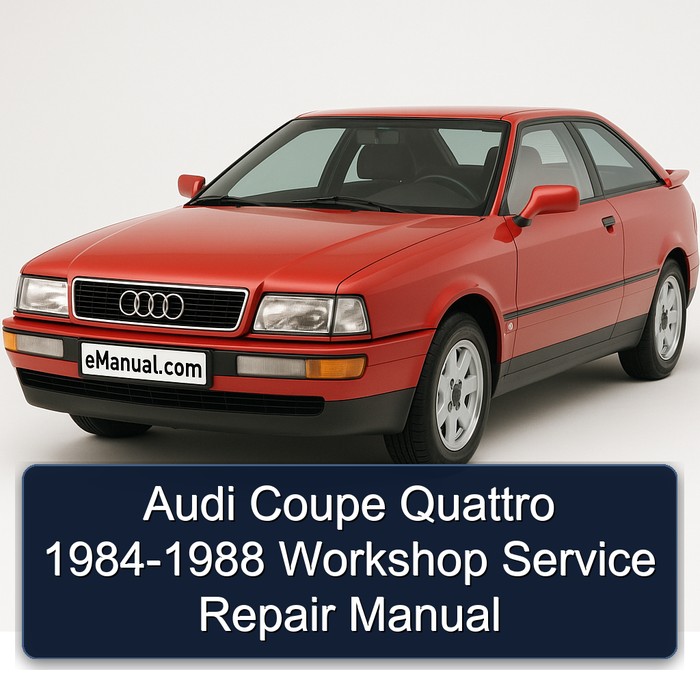 1984-1988 Audi Coupe Quattro Service Repair Workshop Manual PDF