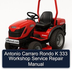 Antonio Carraro Rondo K 333 Service Repair Workshop Manual PDF