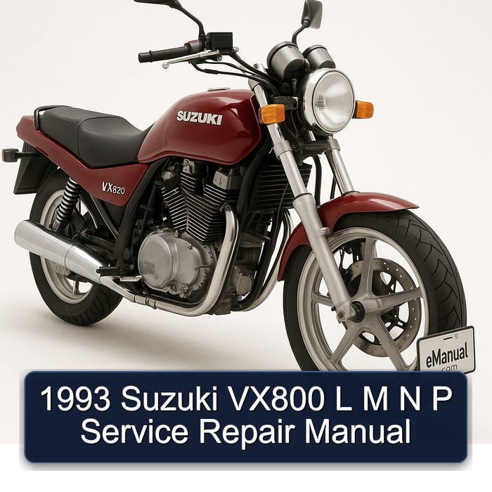 1993 Suzuki VX800 L M N P Service Repair Workshop Manual PDF