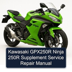 Kawasaki GPX250R Ninja 250R Supplement Service Repair Manual 