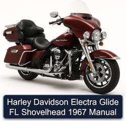 1967 Harley Davidson FL Models Electra Glide Shovelhead Service Repair Workshop Manual PDF