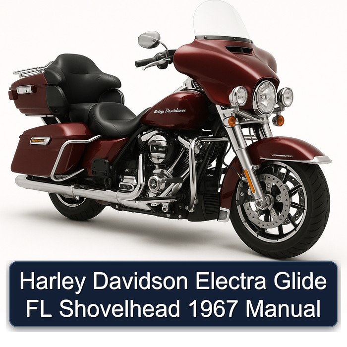 1967 Harley Davidson FL Models Electra Glide Shovelhead Service Repair Workshop Manual PDF