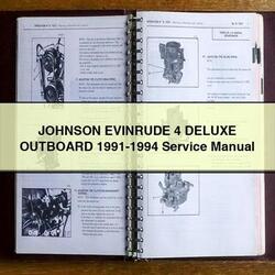 1991-1994 Johnson Evinrude 4 Deluxe Outboard Service Repair Workshop Manual PDF