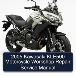 2005 Kawasaki KLE500 Motorcycle Service Repair Workshop Manual PDF