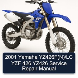 2001 Yamaha YZ Models Yz426f(n)/lc YZF 426 YZ426 Service Repair Workshop Manual PDF