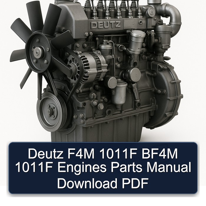 Deutz Series Manuals F4M 1011F BF4M Engines Parts Catalog PDF