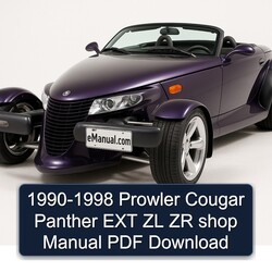 1990-1998 Chrysler Prowler Cougar Panther Ext Zl Zr Shop Service Repair Workshop Manual PDF