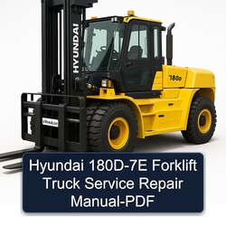 Hyundai 180D-7E Forklift Truck Service Repair Workshop Manual PDF