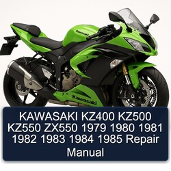 1979-1985 Kawasaki ZX Models KZ400 KZ500 KZ550 ZX550 Service Repair Workshop Manual PDF