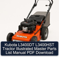 Manual de Partes Ilustrado para Tractores Kubota L3400DT y L3400HST (PDF)