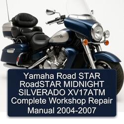 2004-2007 Yamaha Royal Star Venture Road Roadstar Midnight Silverado XV17ATM Service Repair Workshop Manual PDF
