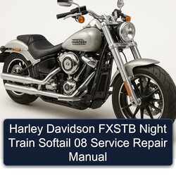 Harley Davidson Softail Fxstb Night Train 08 Service Repair Workshop Manual PDF