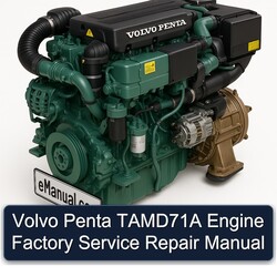 Volvo Penta Tamd71a Engine Service Repair Workshop Manual PDF