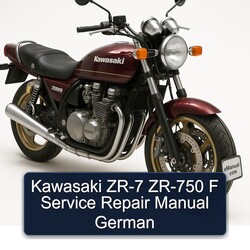 Kawasaki Zephyr ZR-7 ZR-750 F German Service Repair Workshop Manual PDF
