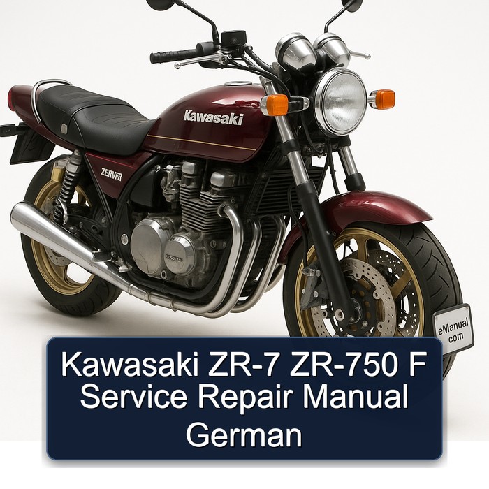 Kawasaki Zephyr ZR-7 ZR-750 F German Service Repair Workshop Manual PDF
