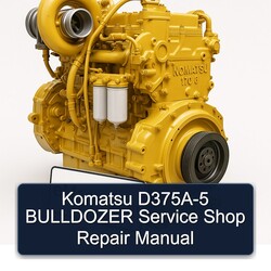 Komatsu D375A-5 Bulldozer Shop Service Repair Workshop Manual PDF