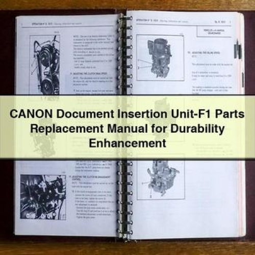 Canon Document Insertion UNIT-F1 Parts Replacement Durability Enhancement Service Repair Workshop Manual PDF