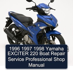 1998 Yamaha Exciter 220 Boat Shop Service Repair Workshop Manual PDF