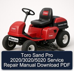 2020 Toro Sand Pro /3020/5020 Service Repair Workshop Manual PDF