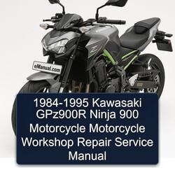1984-1995 Kawasaki Ninja GPZ900R 900 Motorcycle Service Repair Workshop Manual PDF
