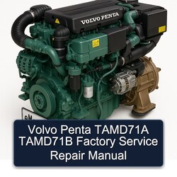 Volvo Penta Tamd71a Tamd71b Service Repair Workshop Manual PDF