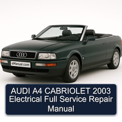 2003 Audi Cabriolet A4 Electrical Service Repair Workshop Manual PDF
