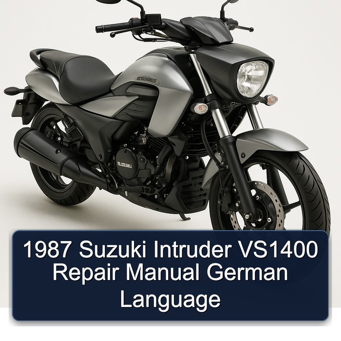 1987 Suzuki Intruder VS1400 German Language Service Repair Workshop Manual PDF