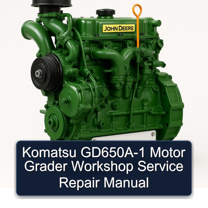John Deere K Series Komatsu Gd650a-1 Motor Grader Service Repair Workshop Manual PDF