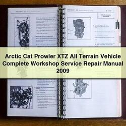 2009 Arctic CAT Prowler XTZ All Terrain Vehicle Service Repair Workshop Manual PDF