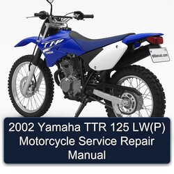 2002 Yamaha TTR Models 125 Lw(p) Motorcycle Service Repair Workshop Manual PDF