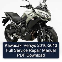 2010-2013 Kawasaki Versys Service Repair Workshop Manual PDF