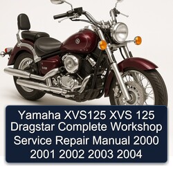 2000-2004 Yamaha XVS Models XVS125 125 Dragstar Service Repair Workshop Manual PDF