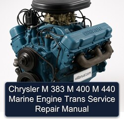 Isuzu Marine Chrysler M 383 400 440 Engine Trans Service Repair Workshop Manual PDF
