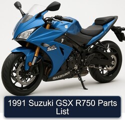 1991 Suzuki GSX Series R750 Parts Catalog PDF