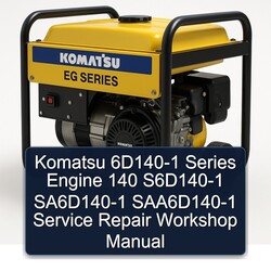 Komatsu 6D140-1 Series Engine 140 S6d140-1 Sa6d140-1 Saa6d140-1 Service Repair Workshop Manual PDF