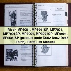 Ricoh Mp6001sp/mp7001sp/mp8001sp/mp9001sp Parts Catalog PDF